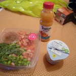 サラダ麺とデザート